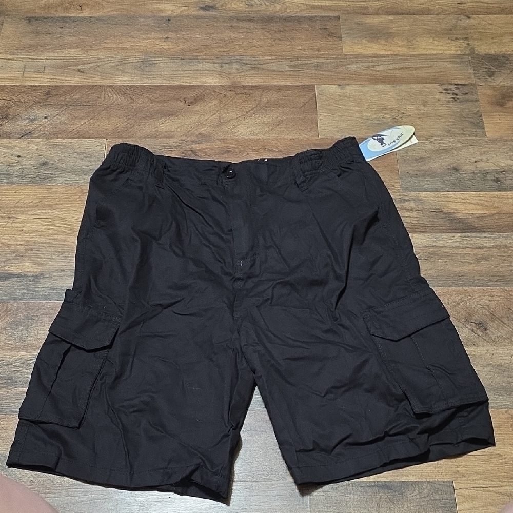 Men's Classic Black Cargo Shorts